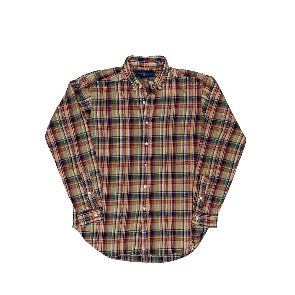 Polo Ralph Lauren Plaid Flannel Shirt Tan